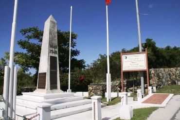 This photo of the "border crossing" from Saint Maarten (Netherlands) to Saint Martin (French side of the same Caribbean island) was taken by Ian Sewell and is used courtesy of the GNU Free Documentation License. (http://commons.wikimedia.org/wiki/File:Island_Tour-01-Crossing_St_Martin_to_SInt_Maarten.jpg)